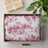 Romantisch Antiek Roos-Roze op Wit Tissuepapier (Geschenk)