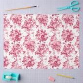 Romantisch Antiek Roos-Roze op Wit Tissuepapier (Craft)