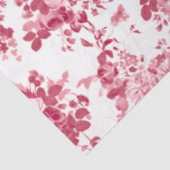 Romantisch Antiek Roos-Roze op Wit Tissuepapier (Detail)