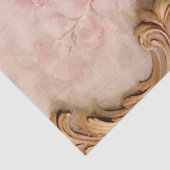 Romantisch Antiek Roze en Goud Design Series 2 Tissuepapier (Detail)