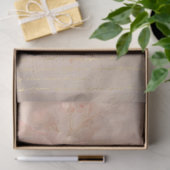Romantisch Antiek Roze en Goud Design Series 3 Tissuepapier (Geschenk)