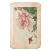 Romantisch Antiek Roze Rose Badmat (Voorkant Verticaal)