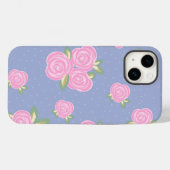 Romantisch antiek rozenontwerp Case-Mate iPhone case (Achterkant (horizontaal))