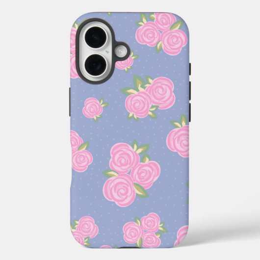 Romantisch antiek rozenontwerp Case-Mate iPhone case (Achterkant)