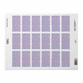Romantisch antiek rozenontwerp etiket (Full Sheet)
