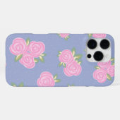 Romantisch antiek rozenontwerp iPhone hoesje (Achterkant horizontaal)