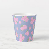 Romantisch antiek rozenontwerp latte mok (Voorkant)