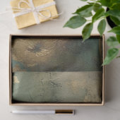 Romantisch Antiek Smaragd en Goud Design Series 1 Tissuepapier (Geschenk)