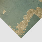 Romantisch Antiek Smaragd en Goud Design Series 1 Tissuepapier (Detail)