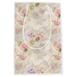 Romantisch Aquarel Bloemen Inpakpapier - Elegant Medium Cadeauzakje