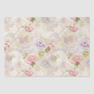 Romantisch Aquarel Bloemen Inpakpapier - Elegant Tissuepapier