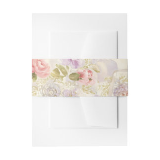 Romantisch Aquarel Bloemen Inpakpapier - Elegant Uitnodigingen Wikkel