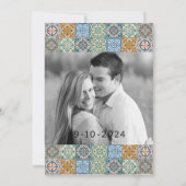 Romantisch Aquarel Venetië Italië Datum Opslaan Kaart (Achterkant)