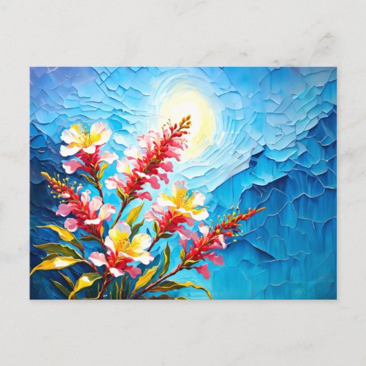 Romantisch Australisch Myrtle Bloemen Impressionis Briefkaart (Voorkant)