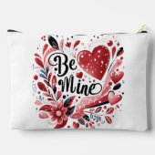 Romantisch "Be Mine" Quote Donkerrood Hart Boheems Etui (Achterkant)