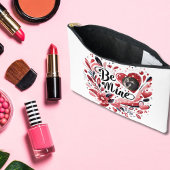 Romantisch "Be Mine" Quote Donkerrood Hart Boheems Etui