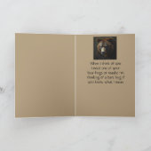 Romantisch Beer knuffel trieste eenzame leuke Humo Kaart (Binnen)