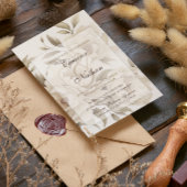 Romantisch Beige Pioenrozen Bloemen  Herfst Bruilo Kaart