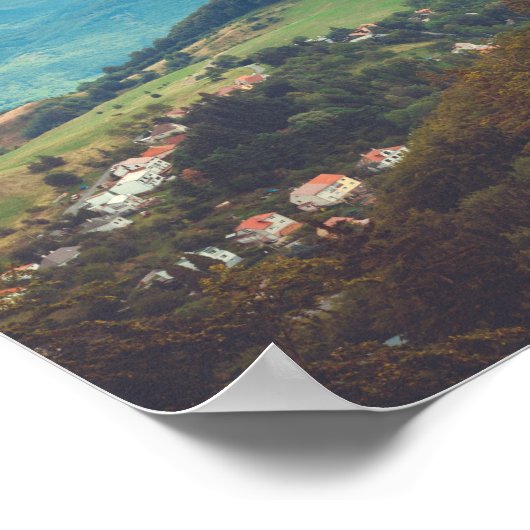 Romantisch berglandschap poster (Hoek)