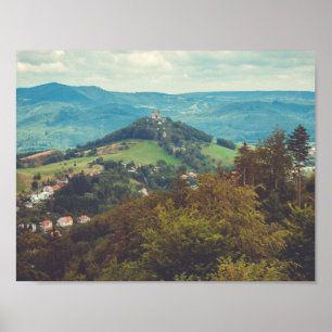 Romantisch berglandschap poster