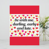 Romantisch bericht wenskaart elke gelegenheid kaart (Staand voorkant)