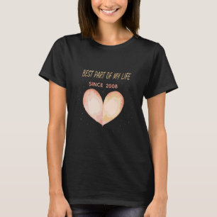 Romantisch "Beste Deel Van Mijn Leven" Citaat T-shirt