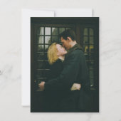 Romantisch betoverend Roos tuin foto bruiloft Save The Date (Achterkant)