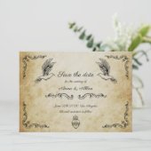  romantisch bewaar de datumkaart save the date (Staand voorkant)