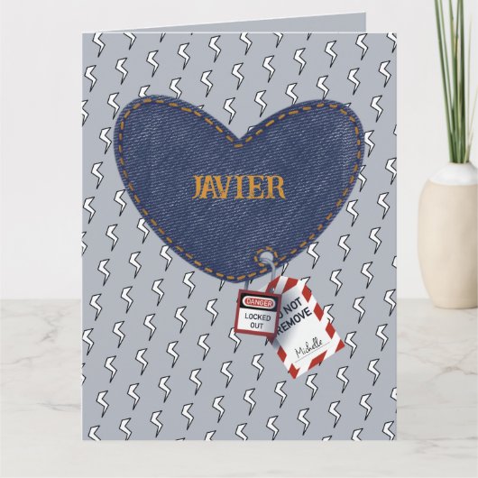 Romantisch Bijpassende Koppels Elektrisch LOTO Har Kaart (Voorkant)