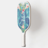 Romantisch blauw aangepast paar namen pickleball paddle (Links)