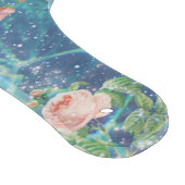 Romantisch blauw aangepast paar namen snijplank (Hoek)