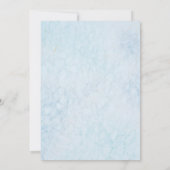 Romantisch Blauw Bloemen Huwelijk Dank u kaart (Achterkant)