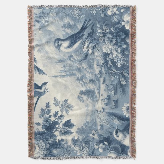 romantisch blauw deken (Voorkant Verticaal)