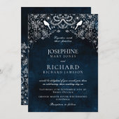 Romantisch blauw en wit Geheime tuin Kaart (Voorkant / Achterkant)