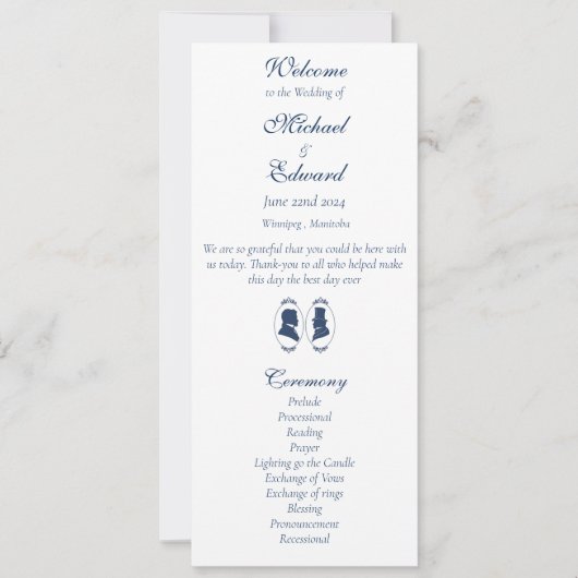 Romantisch Blauw Regency HBT Botanisch Programma (Voorkant)
