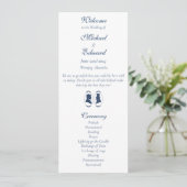 Romantisch Blauw Regency Heren Botanische Silhouet (Staand voorkant)