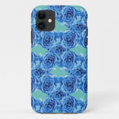 Romantisch blauw roos Case-Mate iPhone case (Achterkant)