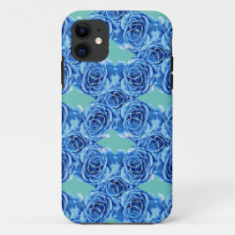 Romantisch blauw roos Case-Mate iPhone case