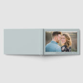 Romantisch Blauw Rustieke Foto Gastenboek (Volledig)