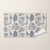 Romantisch Blauw Toile de Jouy, Franse landelijke Bad Handdoek (Handdoek)