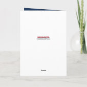 Romantisch blauw zilveren diamanten hart kaart (Achterkant)