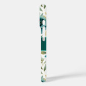 Romantisch Blauwgroen Green Cream Roos Bloemen Case-Mate iPhone Case (Achterkant / Links)