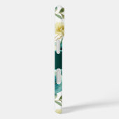Romantisch Blauwgroen Green Cream Roos Bloemen Case-Mate iPhone Case (Achterkant / Rechts)