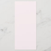 Romantisch Bleekroze Rozen Huwelijksmenu Menu (Achterkant)