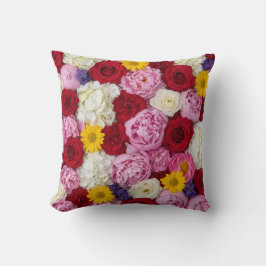 Romantisch bloemaccent voor de wand kussen