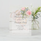 Romantisch  bloembewerkbaar Vrijgezellenfeest Kaart (Staand voorkant)