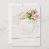 Romantisch  bloembewerkbaar Vrijgezellenfeest Kaart (Achterkant)