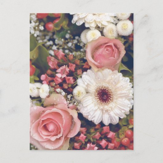 Romantisch bloemboeket briefkaart (Voorkant)