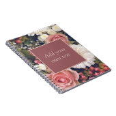 Romantisch bloemboeket notitieboek (Rechterzijde)
