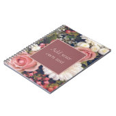 Romantisch bloemboeket notitieboek (Linkerzijde)